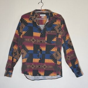 Urban Outfitters Multicolor Geometric Shirt Jacket
